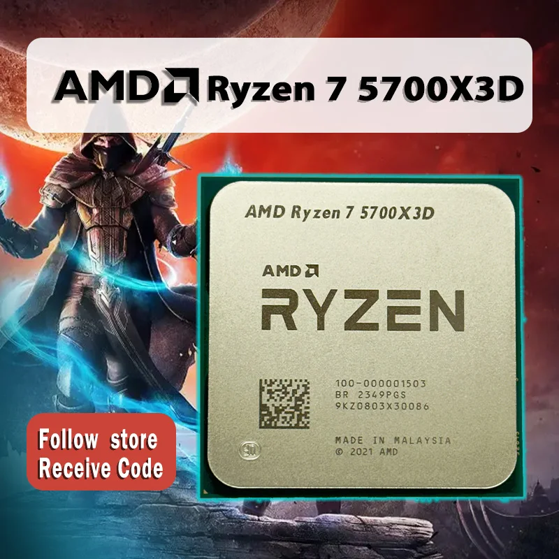 AMD Ryzen 7 5700X3D R7 5700X3D 3.0 GHz 8 코어 16 스레드 CPU 프로세서