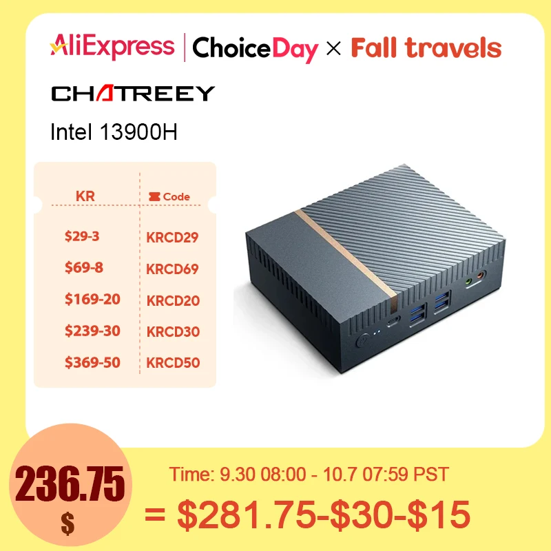 Chatreey IT12 미니 PC 인텔 코어 i7 1360P i9 13900H 게임용 데스크탑 컴퓨터