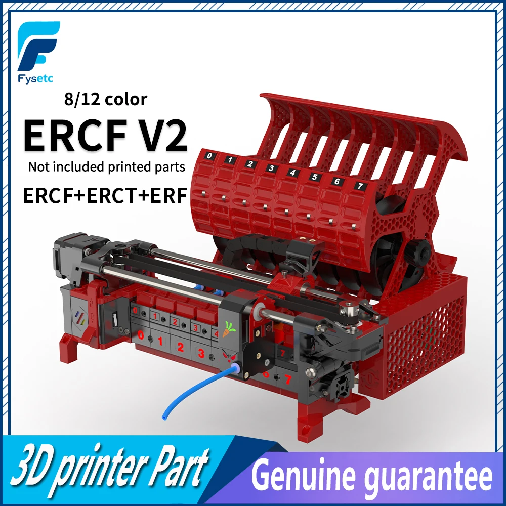 FYSETC ERCF V2 키트 ERCT ERF 8 12 색 격분한 토끼 멀티 컬러 인쇄