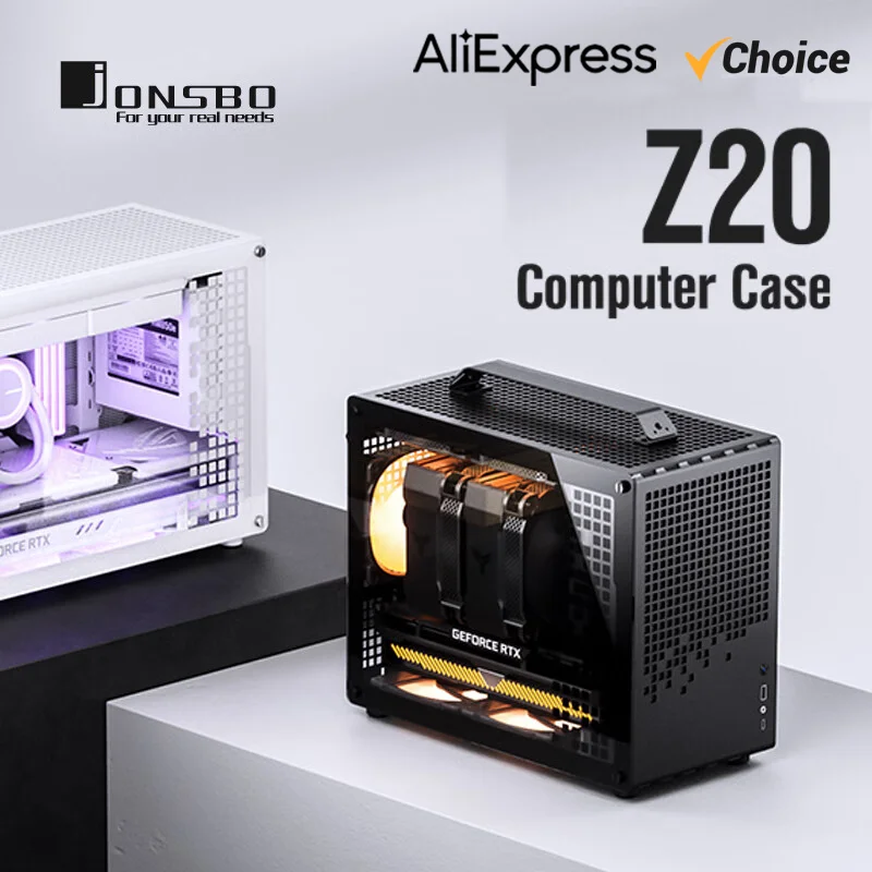 JONSBO Z20 화이트 블랙 MATX ATX 섀시 분리형 핸들 케이스